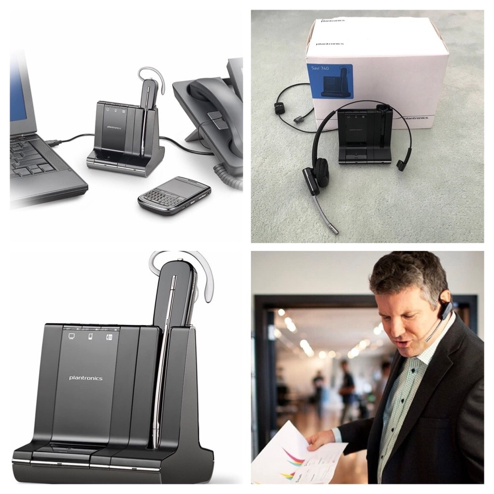 🤑ClosetClearoutSale🤑 Plantronics Savi 740 Wireless Headset System {NIB}